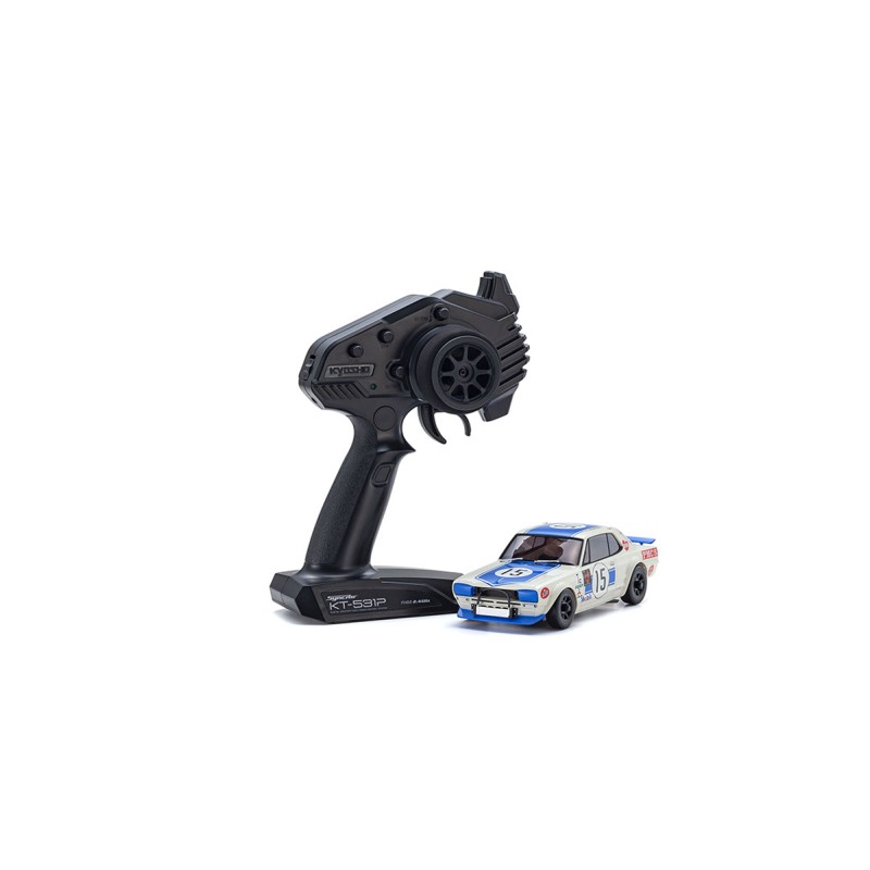 Mini-Z AWD Skyline 2000GT-R KPGC10 Racing'72 Blue No15 (MA020/KT531P)