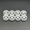 SET DE 8 JANTES 5 SPOKES BLANCHES ETROITES