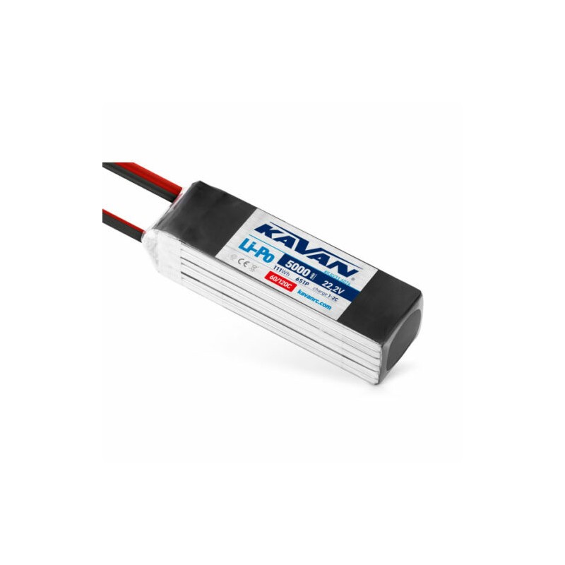 BATTERIE LIPO 22,2V 5000MAH 60/120C, 111WH