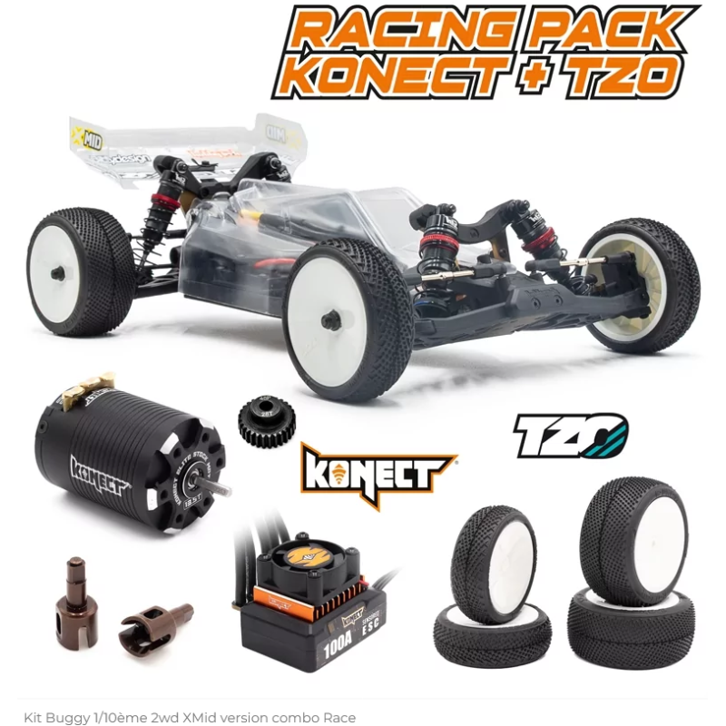 Kit Buggy 1/10ème 2wd XMid version combo Race