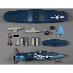 750mm F4U Corsair Warbird PNP kit - blue