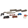 Piko 57113 Coffret de départ analogique avec locomotive vapeur 98-003 DB et 3 wagons marchandise Circus
