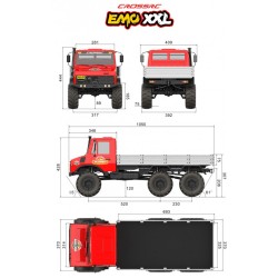 Crawling kit - EMO XXL Thunder Dragon 1/6 RTR 775 Brushed kit