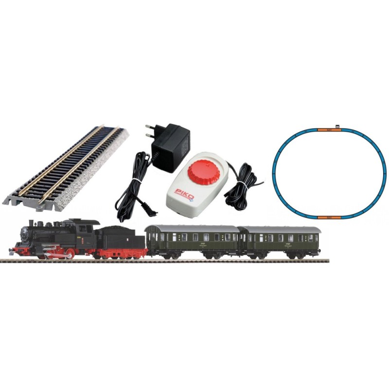 Piko 97933 Coffret de départ analogique avec locomotive vapeur PKP et 2 voitures voyageurs