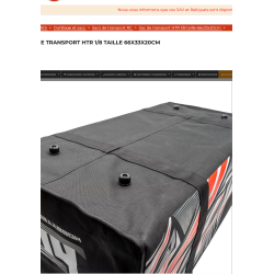 Sac de transport HTR 1/8 taille 66x33x20cm