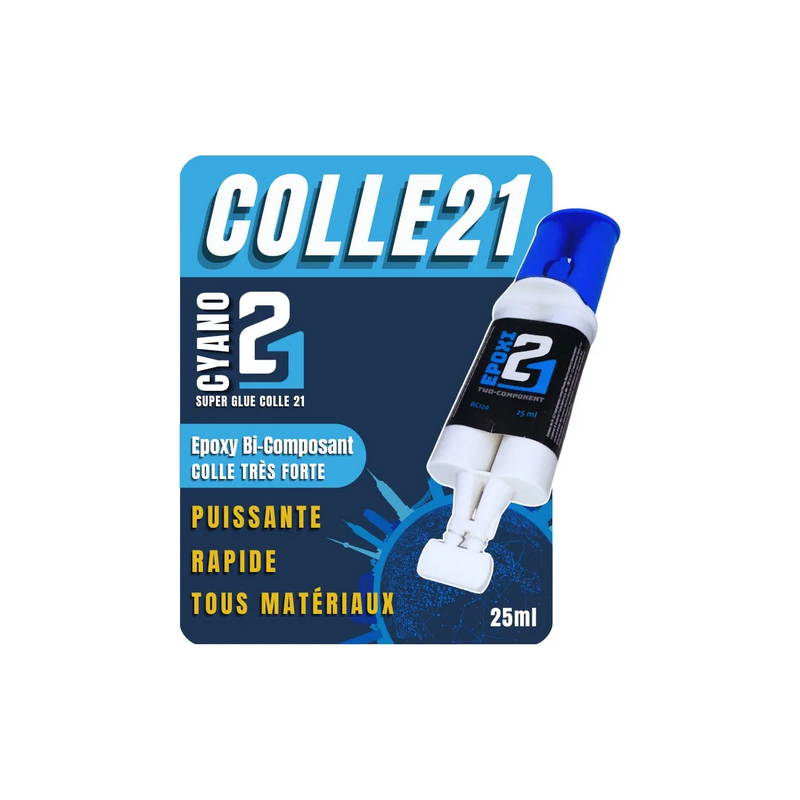 Colle Époxy Bi-Composant Colle21 – 25 ml